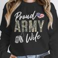 Proud Army Wife Army Graduation Wife US Army Wife Unisex Sweatshirt