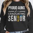 Proud Aunt Of 2019 Senior Graduation Shirt Family Graduation Unisex Sweatshirt