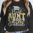 Proud Aunt Of 2024 College Graduate Family 24 Graduation Unisex Sweatshirt