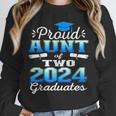 Proud Aunt Of Two 2024 Graduate Class 2024 Graduation Family Unisex Sweatshirt