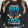 Proud Brother Of Two 2024 Graduates Twin Family Graduation Unisex Sweatshirt