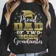 Proud Dad Of Two 2025 Graduates Graduation Family Unisex Sweatshirt