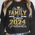 Proud Family Of Two 2024 Graduate Class 2024 Graduation Unisex Sweatshirt