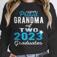 Proud Grandma Of Two 2023 Graduate Class 2023 Graduation Unisex Sweatshirt