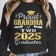Proud Grandma Of Two 2025 Graduates Graduation Family Unisex Sweatshirt