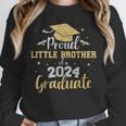Proud Little Brother Class 2024 Graduate Senior Graduation Unisex Sweatshirt