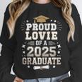 Proud Lovie Of A Class Of 2025 Graduate Senior Graduation Unisex Sweatshirt