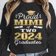 Proud Mimi Of Two 2024 Graduate Class 2024 Graduation Family Unisex Sweatshirt