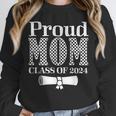 Proud Mom Of a 2024 Graduate Mama Checkered Graduation Unisex Sweatshirt