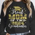 Proud Mom Of Two 2024 Graduate Class 2024 Graduation Family Unisex Sweatshirt
