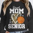 Proud Senior Mom Class Of 2026 Basketball Graduation Leopard Unisex Sweatshirt