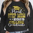 Proud Step Mom Of 2025 College Graduate Family 24 Graduation Unisex Sweatshirt