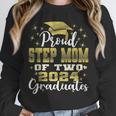 Proud Step Mom Of Two 2024 Graduate Class 2024 Graduation Unisex Sweatshirt
