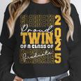 Proud Twin Of a 2025 Graduate Grad Prom Graduation Squad 25 Unisex Sweatshirt
