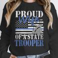 Proud Wife Of a State Trooper Police Officer Graduation Unisex Sweatshirt