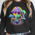 Psychedelic Alien Mushroom Nostalgia Groovy Vibe Hippie Unisex Sweatshirt