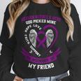 Purple In Memory Of Friend Pancreatic Cancer Awareness Unisex Sweatshirt