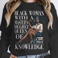 Queen Masters Degree Graduation Educated Melanin Grad Unisex Sweatshirt