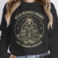 Read Banned Books Gain Forbidden Knowledge Skeleton Unisex Sweatshirt