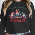 Reading With My Gnomies Reading Book Christmas Unisex Sweatshirt Reading With My Gnomies Reading Book Christmas Unisex Sweatshirt