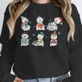 Reading Snowman Christmas Book Lovers Bookworm Librarian Unisex Sweatshirt