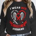 Red In Memory Of Husband Heart Disease Awareness Month Unisex Sweatshirt Red In Memory Of Husband Heart Disease Awareness Month Unisex Sweatshirt