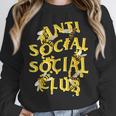 Retro Anti Social Club Bees Introvert Women Men Unisex Sweatshirt