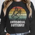 Retro Antisocial Butterfly Shirt For Introverts Unisex Sweatshirt