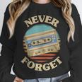 Retro Cassette Never Forget Nostalgia Vintage Unisex Sweatshirt
