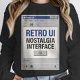 Retro Computer Dialog Box 90s Desktop Interface Nostalgia Unisex Sweatshirt