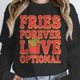 Retro Fast Food Nostalgia Vintage Diner Fries Shakes Burgers Unisex Sweatshirt