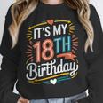 Retro It's My 18th Birthday Boho Nostalgia Women Kids Unisex Sweatshirt Retro It's My 18th Birthday Boho Nostalgia Women Kids Unisex Sweatshirt