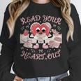 Retro Read Your Heart Out Valentine’s Day Teacher Book Lover Unisex Sweatshirt