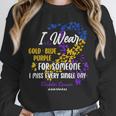 Ribbon Bladder Cancer Angel Support Memory Unisex Sweatshirt