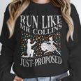 Run Like Mr Collins Just Proposed Vintage Book Quote Unisex Sweatshirt