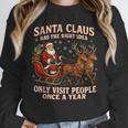 Santa Has The Right Idea Introvert Christmas Unisex Sweatshirt Santa Has The Right Idea Introvert Christmas Unisex Sweatshirt