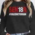 Senior 2018 Valedictorian School Colors Graduation Unisex Sweatshirt
