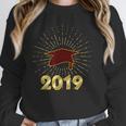 Senior 2019 Graduation Shirt Burgundy Gold Class Colors G23 Unisex Sweatshirt