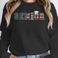 Senior 2023 American Flag USA Graduation Class Of 2023 Women Kids Men Unisex Sweatshirt