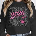 Senior 2026 Class Of 2026 Coquette Pink Bow Graduation Moms Unisex Sweatshirt