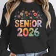 Senior 2026 Groovy Retro Grad Class Of 2026 Graduation Kids Unisex Sweatshirt
