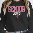 Senior 2026 Pink Coquette Bow Class Of 2026 Graduation Women Unisex Sweatshirt