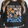 Senior 2026 Retro Groovy Flowers Graduation Unisex Sweatshirt