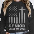 Senior Class Of 2025 USA Flag Cross Christian Graduation Unisex Sweatshirt