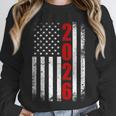 Senior Class Of 2026 Patriotic American USA Flag Graduation Unisex Sweatshirt