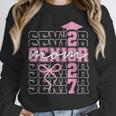 Senior Mom 2027 Class Of 2027 Coquette Bow Graduation 2027 Unisex Sweatshirt