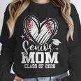 Senior Mom Class Of 2026 Baseball Graduation Heart Unisex Sweatshirt