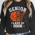 Senior Mom Class Of 2026 Basketball Graduation Unisex Sweatshirt