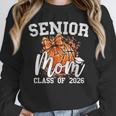 Senior Mom Class Of 2026 Coquette Bow Basketball Graduation Unisex Sweatshirt