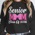 Senior Mom Class Of 2026 Pink Coquette Bow Graduation Unisex Sweatshirt